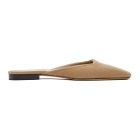 Toteme Tan Cashmere Slippers