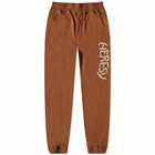 Heresy Men's Chain Sweat Pant in Brown