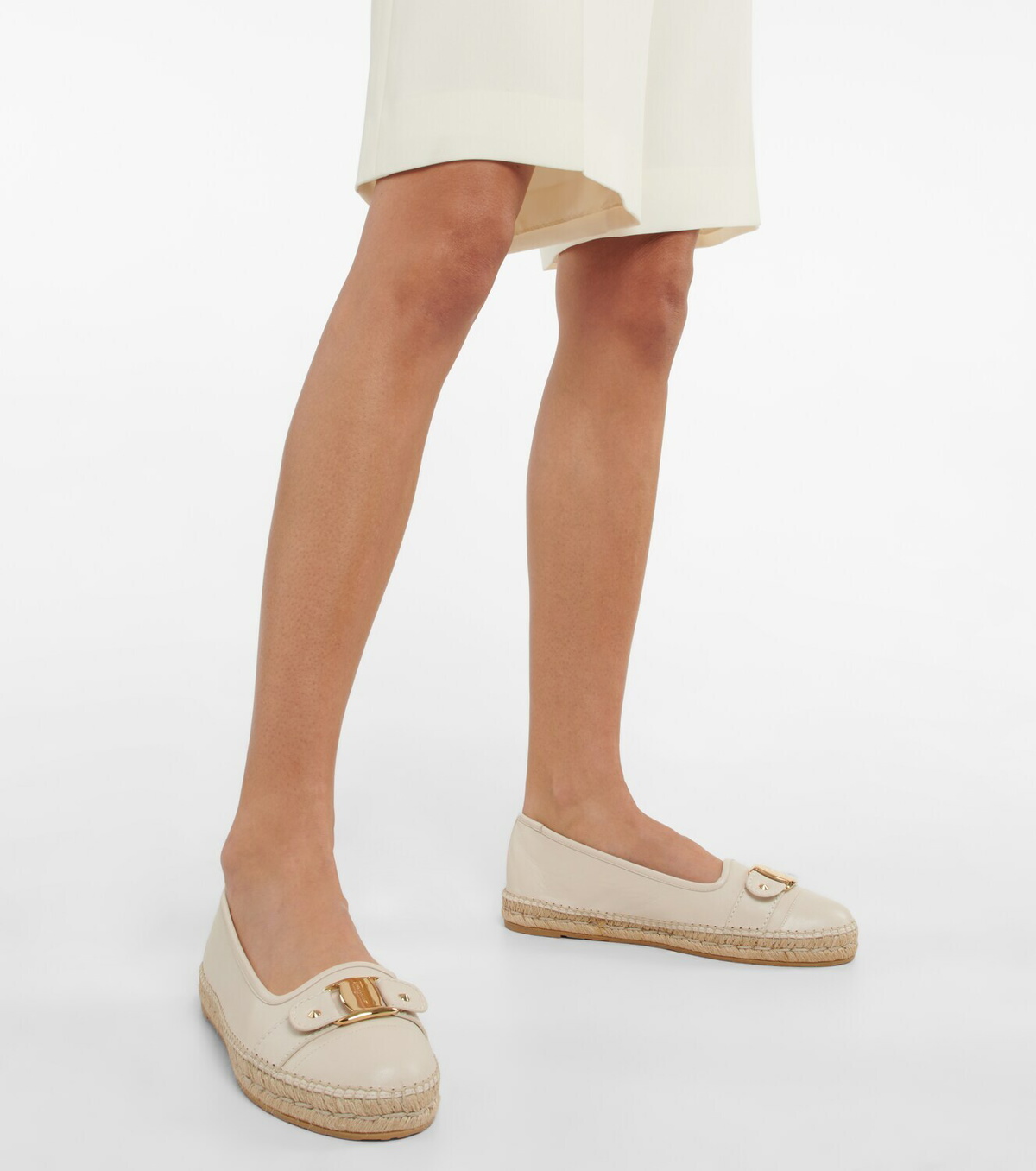 Ferragamo - Vara leather espadrilles