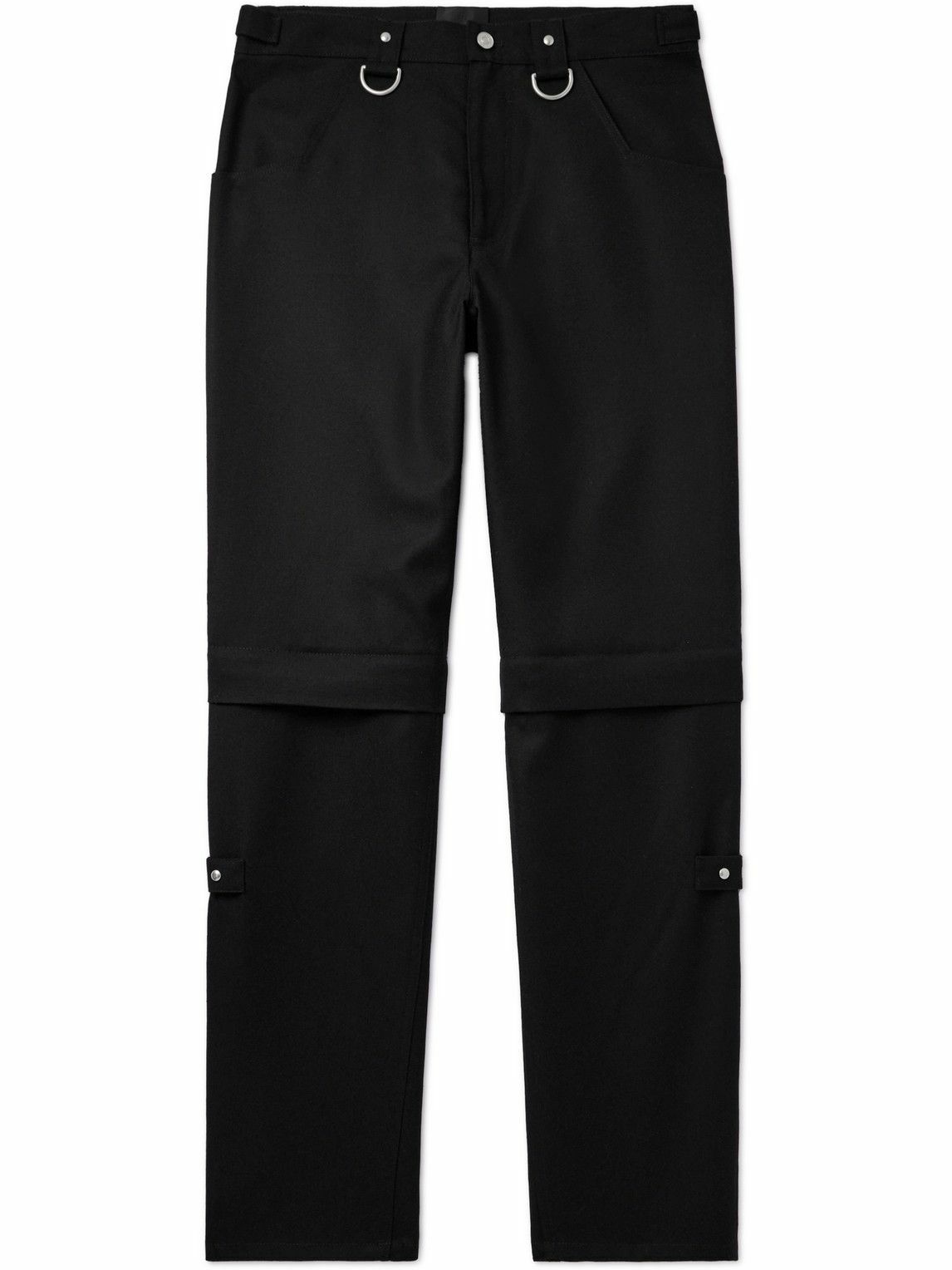 Givenchy - Straight-Leg Tech-Virgin Wool Cargo Trousers - Black Givenchy