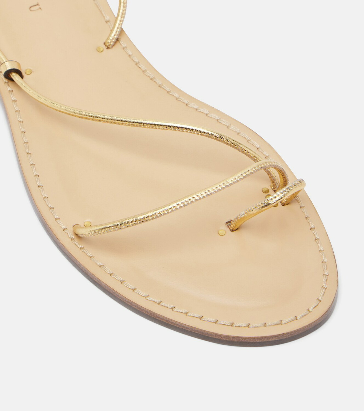 Amanu Karima metallic leather sandals