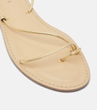 Amanu Karima metallic leather sandals