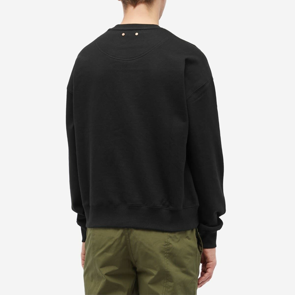 Andersson Bell Men's AB Logo Crew Sweater in Black