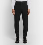 Club Monaco - Black Slim-Fit Tapered Stretch-Wool Twill Trousers - Black