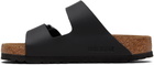 Birkenstock Black Regular Arizona Soft Footbed Sandals