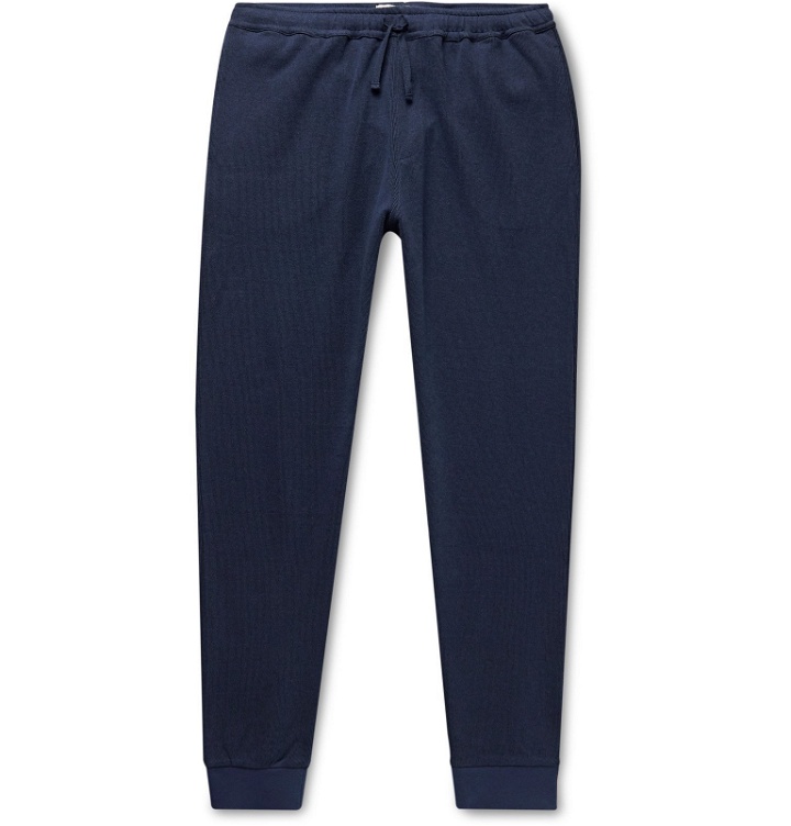 Photo: Oliver Spencer Loungewear - Milner Recycled Cotton-Jersey Sweatpants - Blue