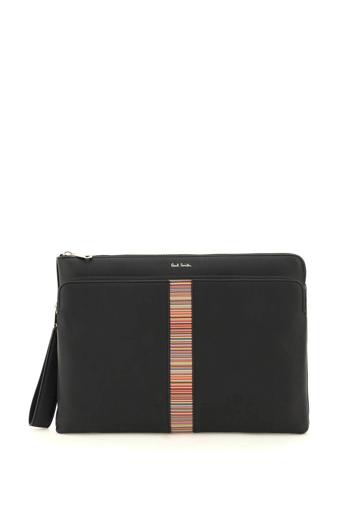 Paul Smith Black Signature Stripe Musette Bag Paul Smith