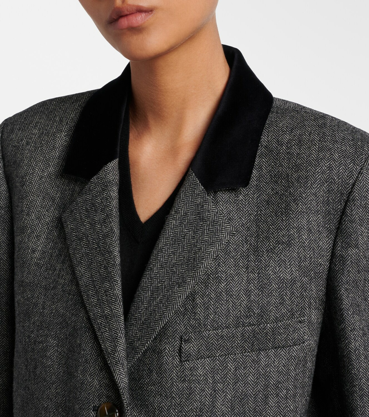 Blazé Milano Shelley wool-blend tweed blazer