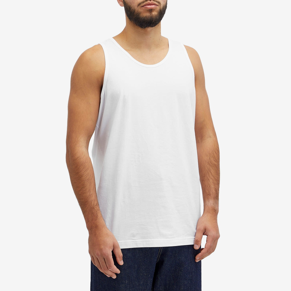 Comme des Garçons SHIRT Men's x Sunspel Vest in White Comme
