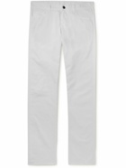 Canali - Straight-Leg Cotton-Blend Twill Trousers - White