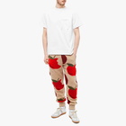 JW Anderson Men's Tapered Jogger in Beige/Red