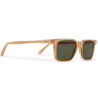 L.G.R - Square-Frame Acetate Sunglasses - Brown