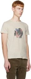 Remi Relief Beige Printed T-Shirt