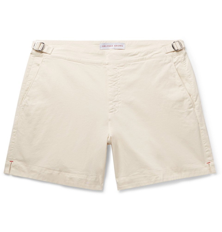 Photo: Orlebar Brown - Bulldog Garment-Dyed Stretch-Organic Cotton Twill Shorts - Cream