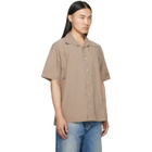 MM6 Maison Margiela Taupe Short-Sleeved Shirt