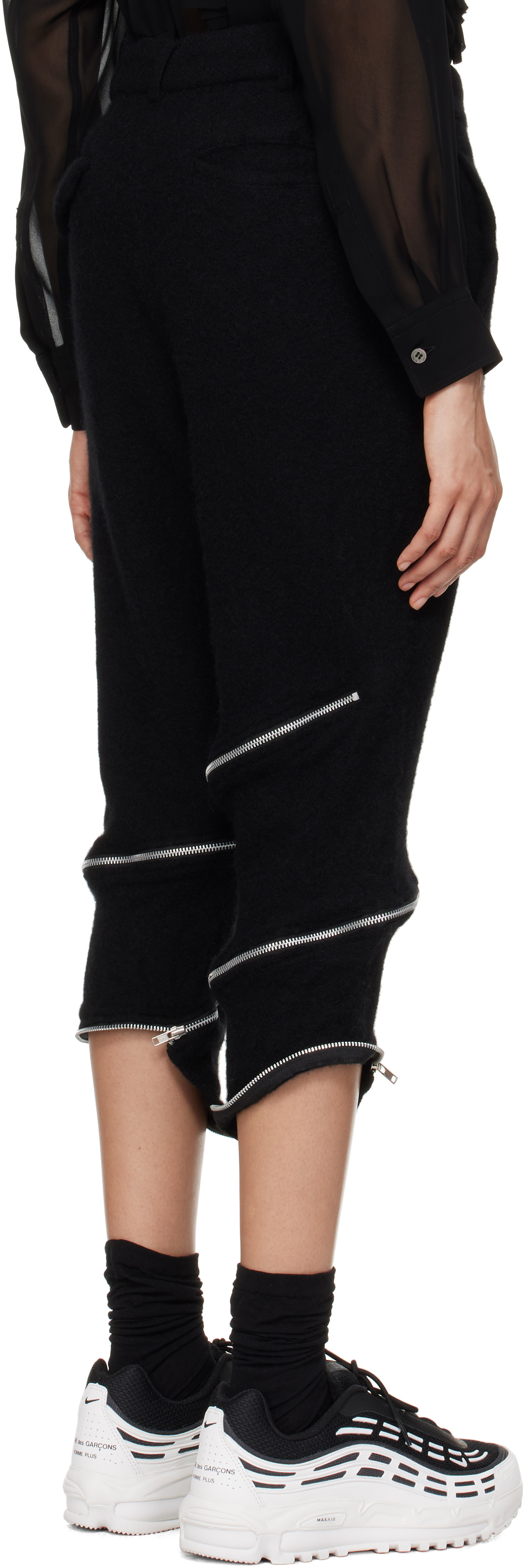 Black Comme des Garçons Black Tweed Trousers