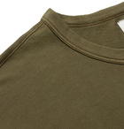 Officine Generale - Garment-Dyed Cotton-Jersey T-Shirt - Men - Green