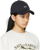 SJYP Navy Back Ribbon Cap