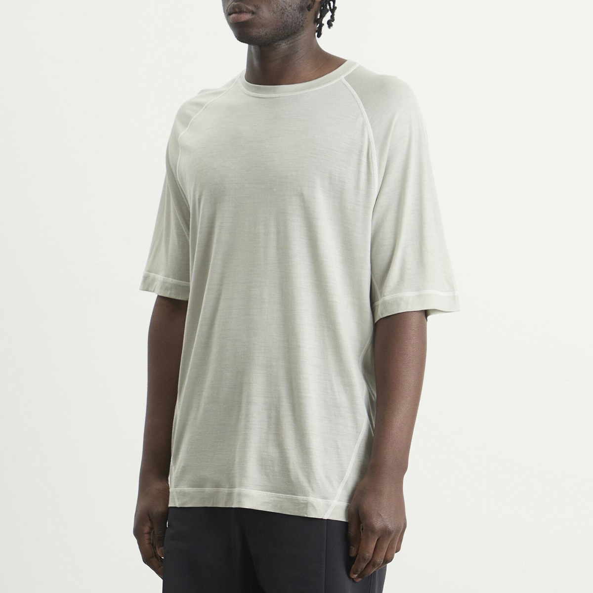 Hiking Patrol Men's x Mammut Tree Wool FL T-Shirt in Willow Whisper