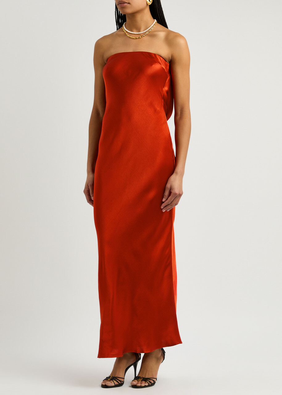 sachin and babi light blue dress BEC & BRIDGE Tallis asymmetric chiffon midi dress main image 0