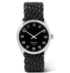 Tom Ford Timepieces - 002 38mm Stainless Steel and Braided Leather Watch - Black