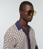 Gucci - Navigator-frame sunglasses