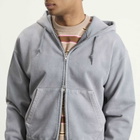BEAMS Men's Fade Zip Hoodie in Soft Black