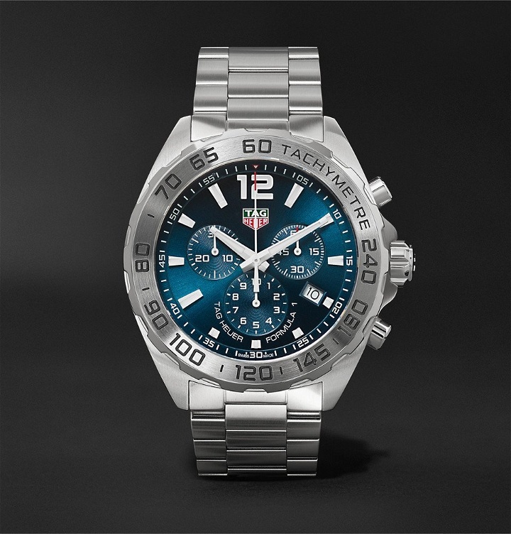 Photo: TAG Heuer - Formula 1 Chronograph 43mm Stainless Steel Watch - Blue