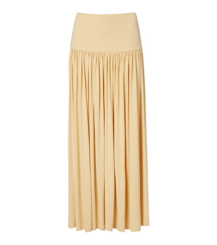 Photo: Aya Muse Gathered jersey maxi skirt