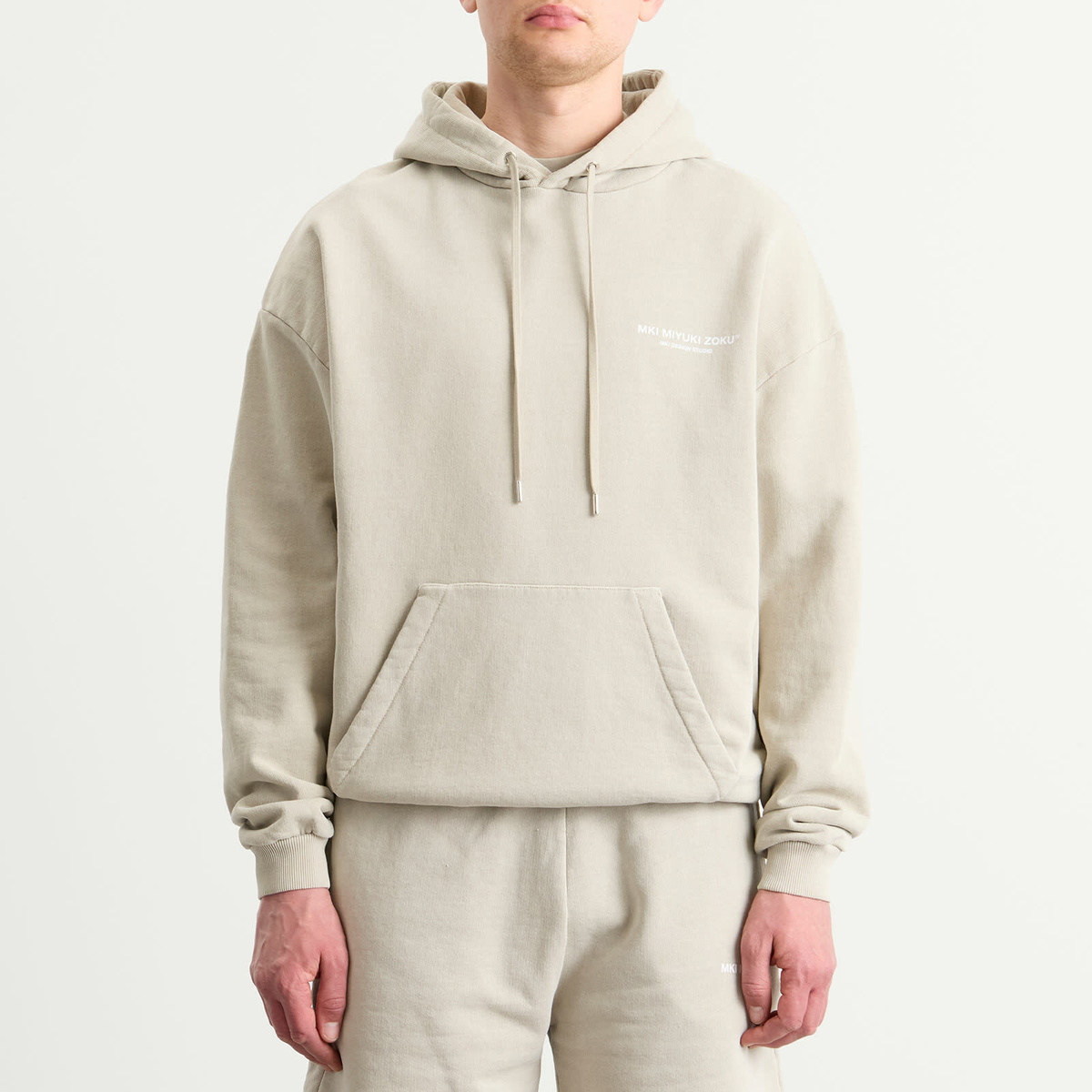 MKI Men's Design Studio Hoodie in Pigment Cement