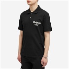 Alexander McQueen Men's Embroidered Graffiti Logo Polo Shirt in Black