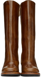Our Legacy Brown Shaft Mid-Calf Boots