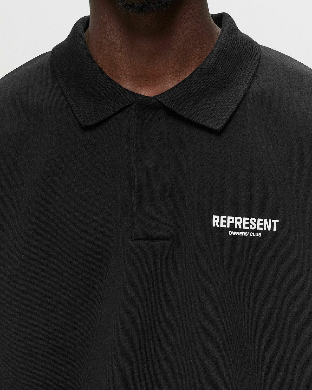 Represent Represent Owners Club Ls Polo Sweat Black Polos/Sweatshirts