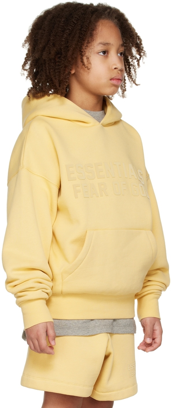 Essentials Kids Yellow Bonded Hoodie Essentials essentials-kids-yellow-bonded-hoodie-essentials