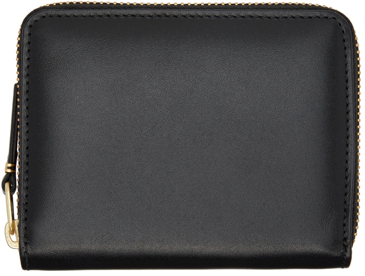 Photo: COMME des GARÇONS WALLETS Black Leather Multicard Zip Wallet