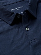 Derek Rose - Ramsay 2 Stretch Cotton and TENCEL-Blend Piqué Polo Shirt - Blue