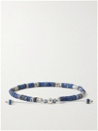 M. Cohen - Silver Lapis Lazuli Beaded Bracelet - Blue