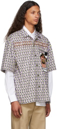 Dries Van Noten Multicolor Graphic Pattern Short Sleeve Shirt