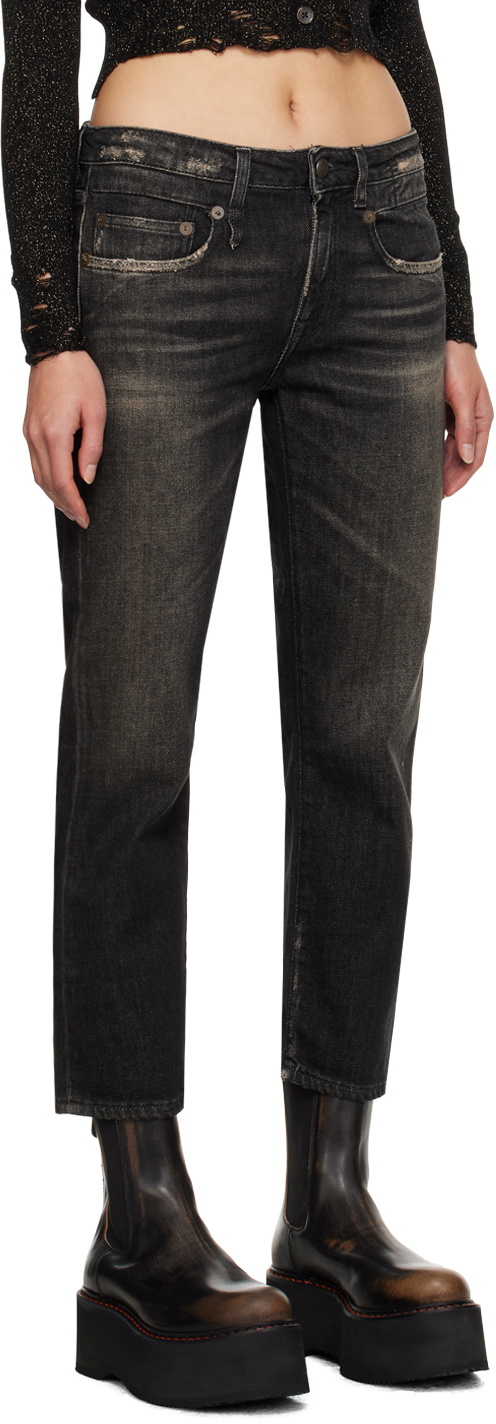 デニム・ジーパン R13 'Boy Straight' jeans Black R13 - Boy Straight Morrison Black Jean | Mitchell Stores