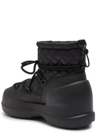 Moon Boot Mezzaluna Quilted Nylon Snow Boots Black