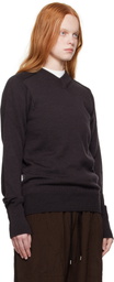 Studio Nicholson Brown Inverness Sweater