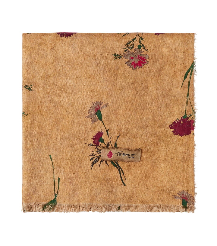 Photo: The House of Lyria Firmamento floral linen blanket