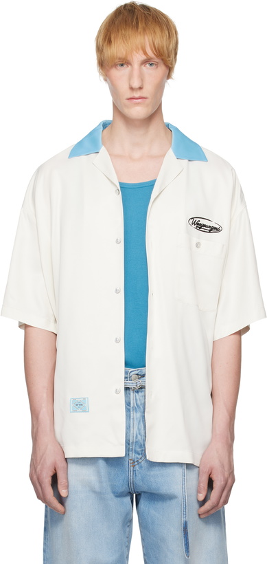 Photo: WOOYOUNGMI Off-White Embroidered Shirt