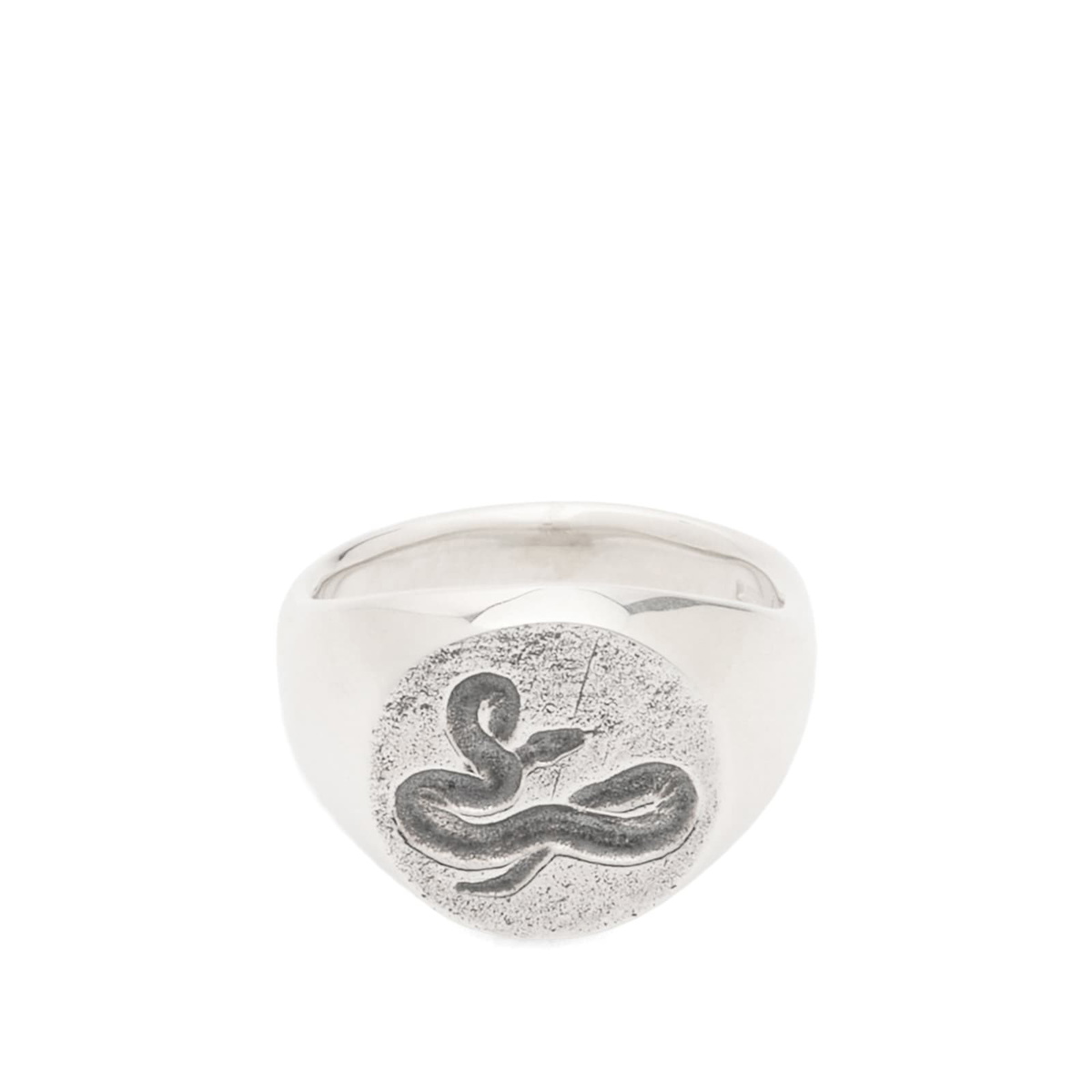 Frederick Grove Snake Signet Ring in Silver Frederick Grove