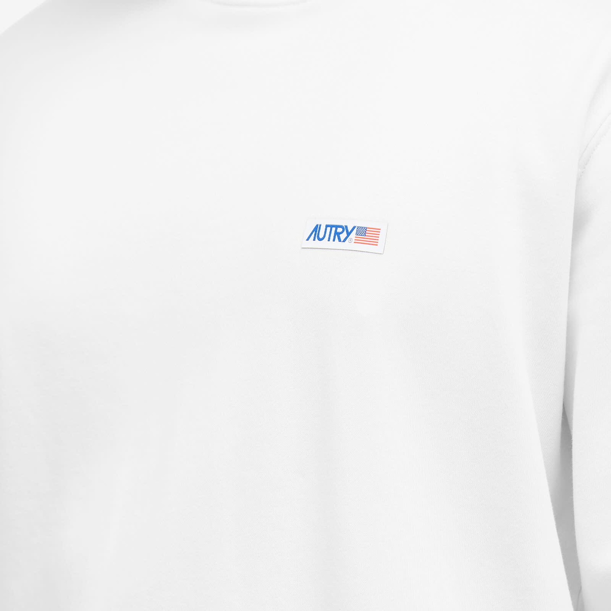 Autry Men's Flag Logo Crew Sweat in White