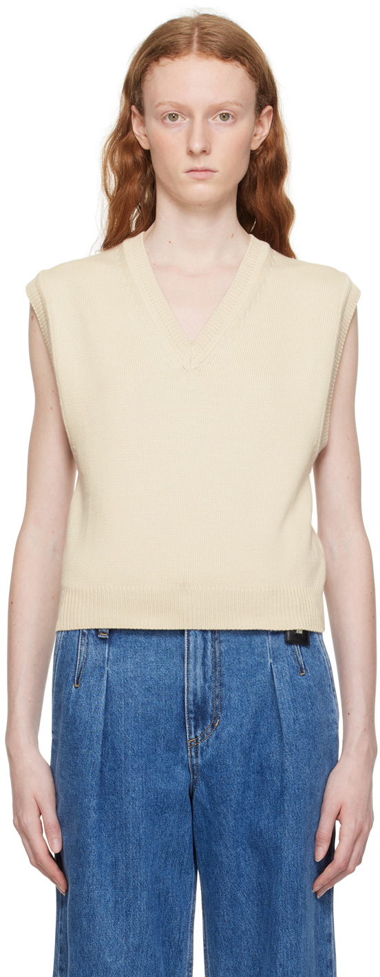 Wooyoungmi Beige Cropped Vest