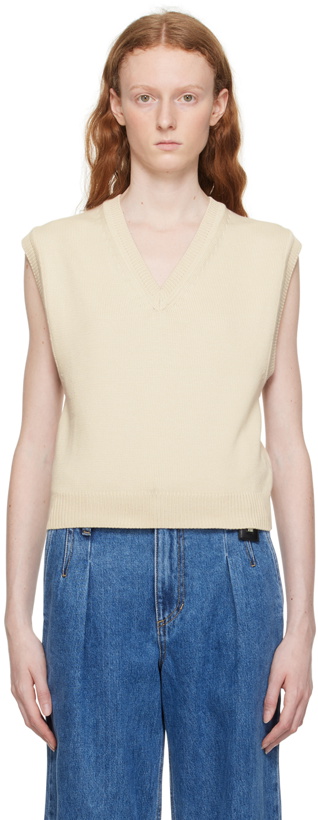 Photo: Wooyoungmi Beige Cropped Vest