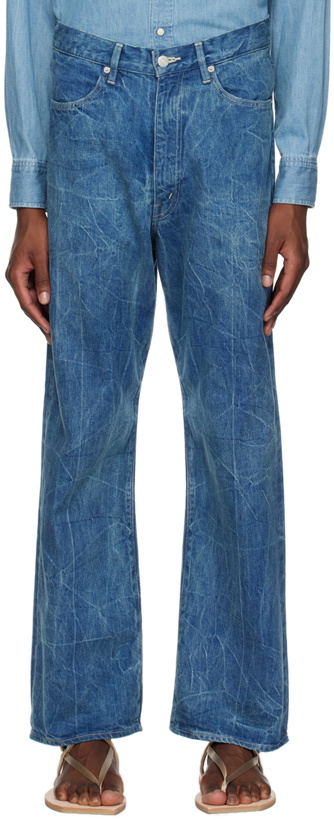Photo: AURALEE Blue Faded Denim Jeans