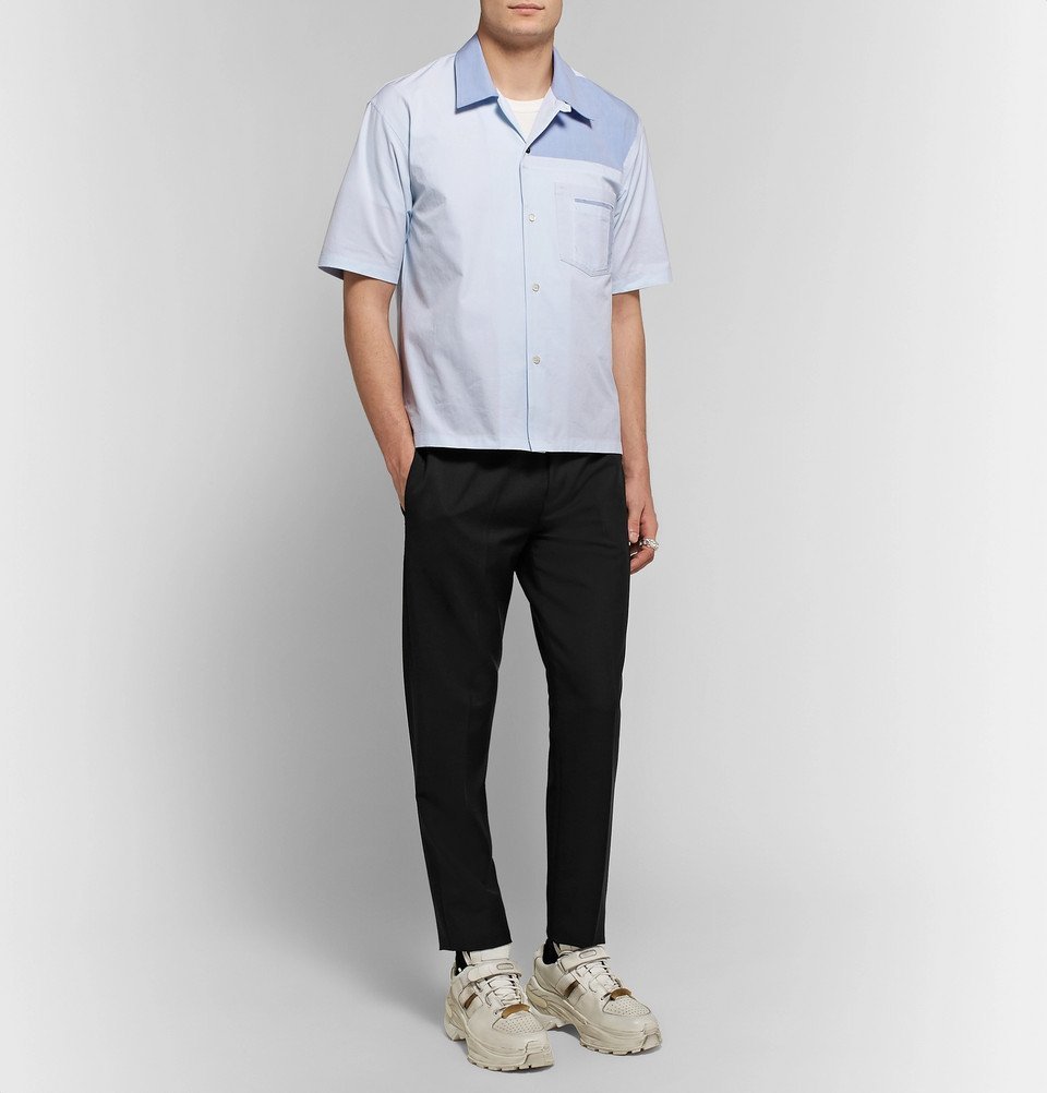 Maison Margiela - Patchwork Cotton-Poplin and Oxford Shirt - Men 