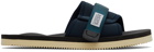 SUICOKE Navy Padri Sandals